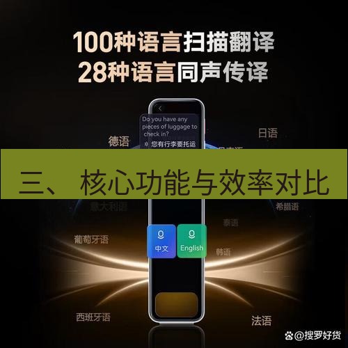 有道词典 三、 核心功能与效率对比
