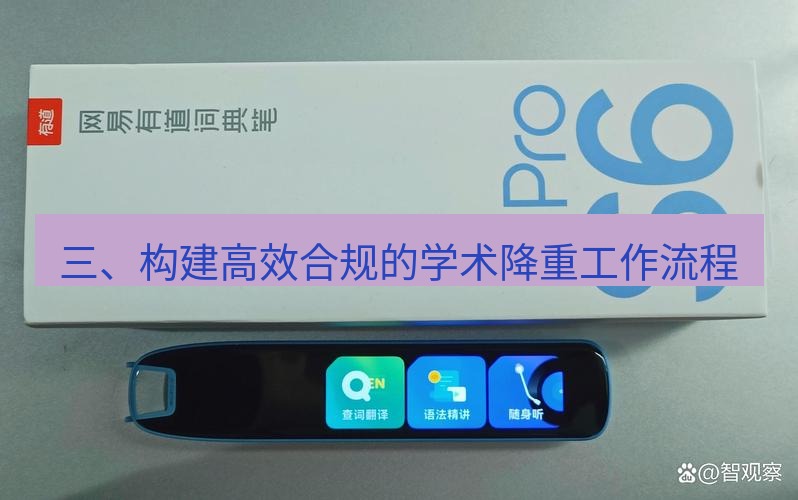 有道词典 三、构建高效合规的学术降重工作流程