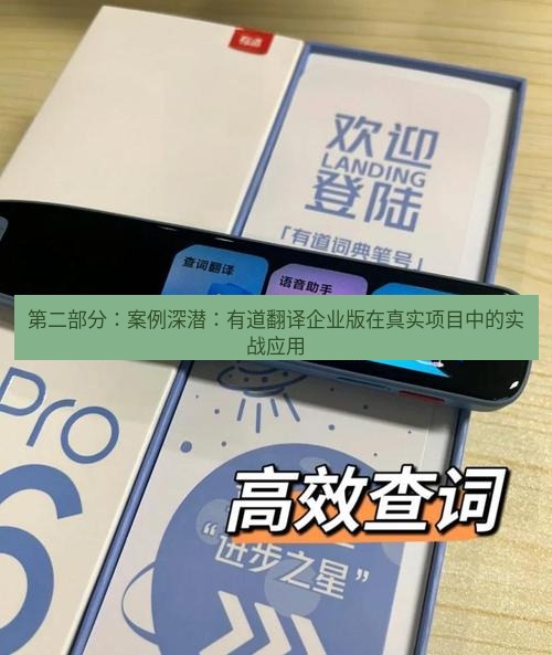 有道词典 第二部分：案例深潜：有道翻译企业版在真实项目中的实战应用