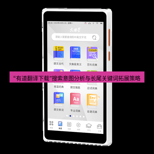 有道词典 “有道翻译下载”搜索意图分析与长尾关键词拓展策略