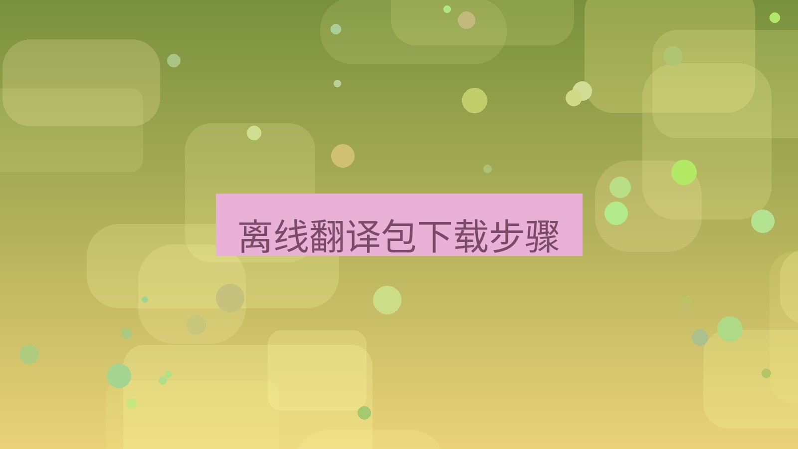 有道翻译下载 离线翻译包下载步骤
