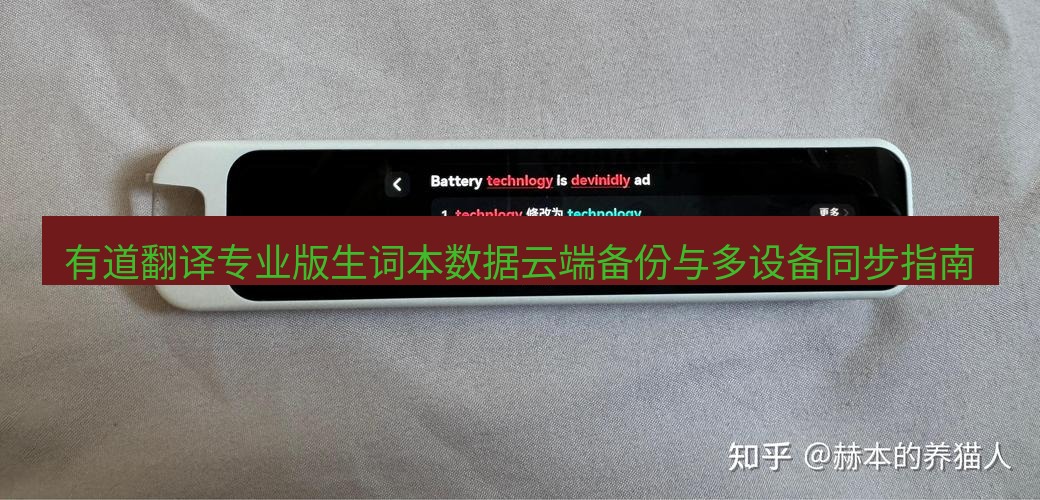 有道词典 有道翻译专业版生词本数据云端备份与多设备同步指南