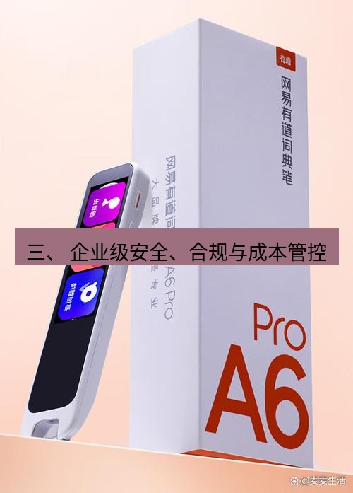 有道词典 三、 企业级安全、合规与成本管控