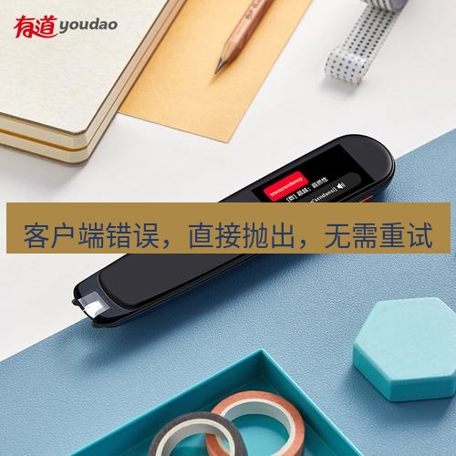 有道词典 客户端错误，直接抛出，无需重试