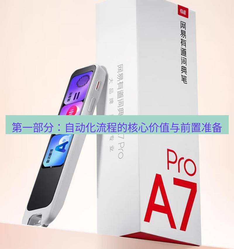 有道词典 第一部分：自动化流程的核心价值与前置准备