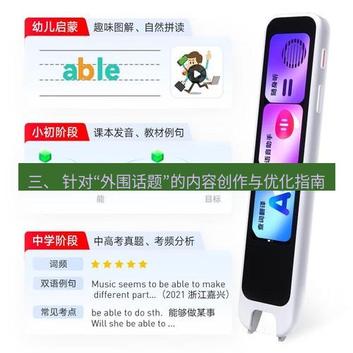 有道词典 三、 针对“外围话题”的内容创作与优化指南
