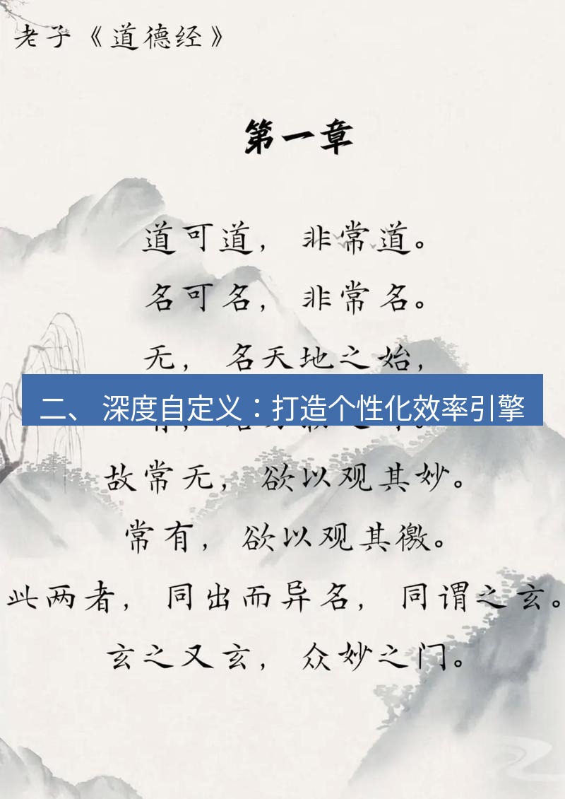 有道词典 二、 深度自定义：打造个性化效率引擎