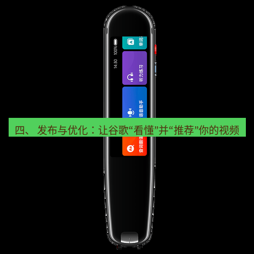 有道词典 四、 发布与优化：让谷歌“看懂”并“推荐”你的视频